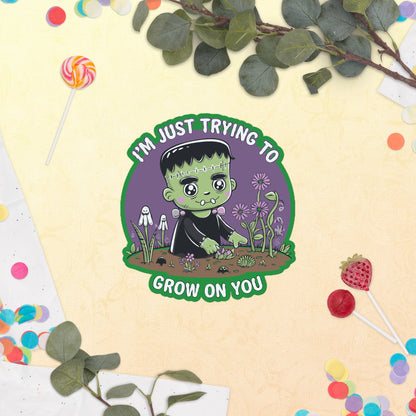 Bubble-free stickers "Frankenstein Trying To Grow On You"