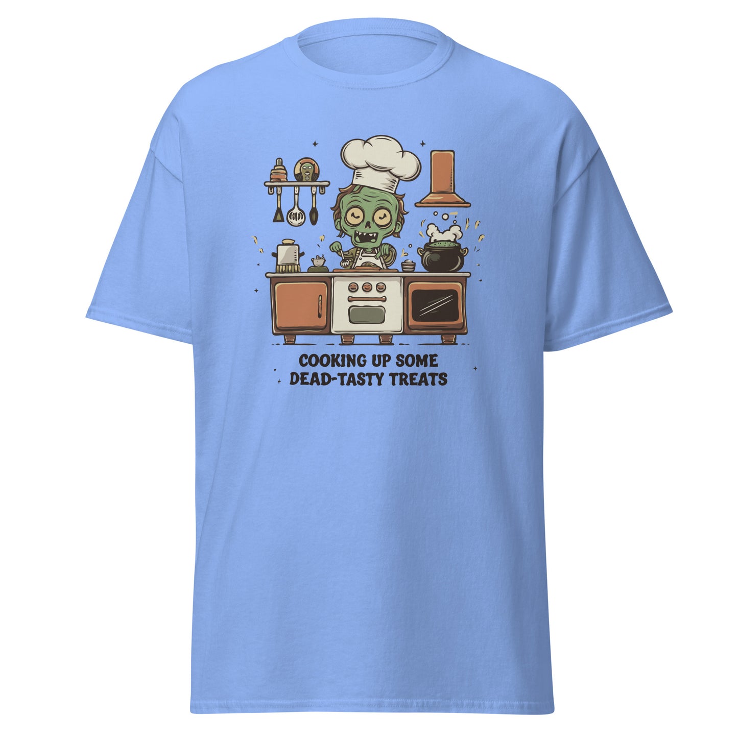 Unisex classic tee "Zombie Cooking Up Some Dead-Tasty Treats"