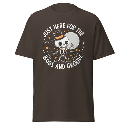 Unisex classic tee "Just Here For The Boos And Groove, Halloween Design"