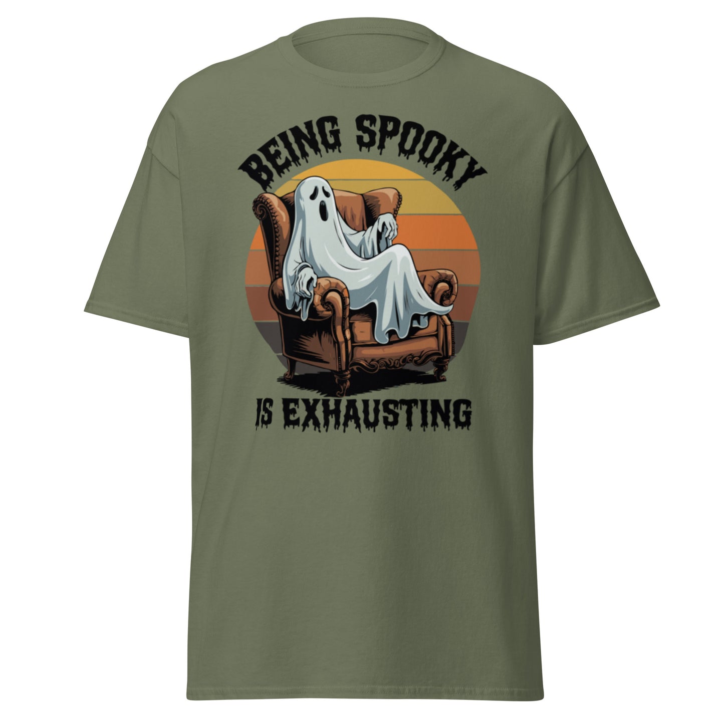 Unisex classic tee "Being Spooky Is Exhausting"