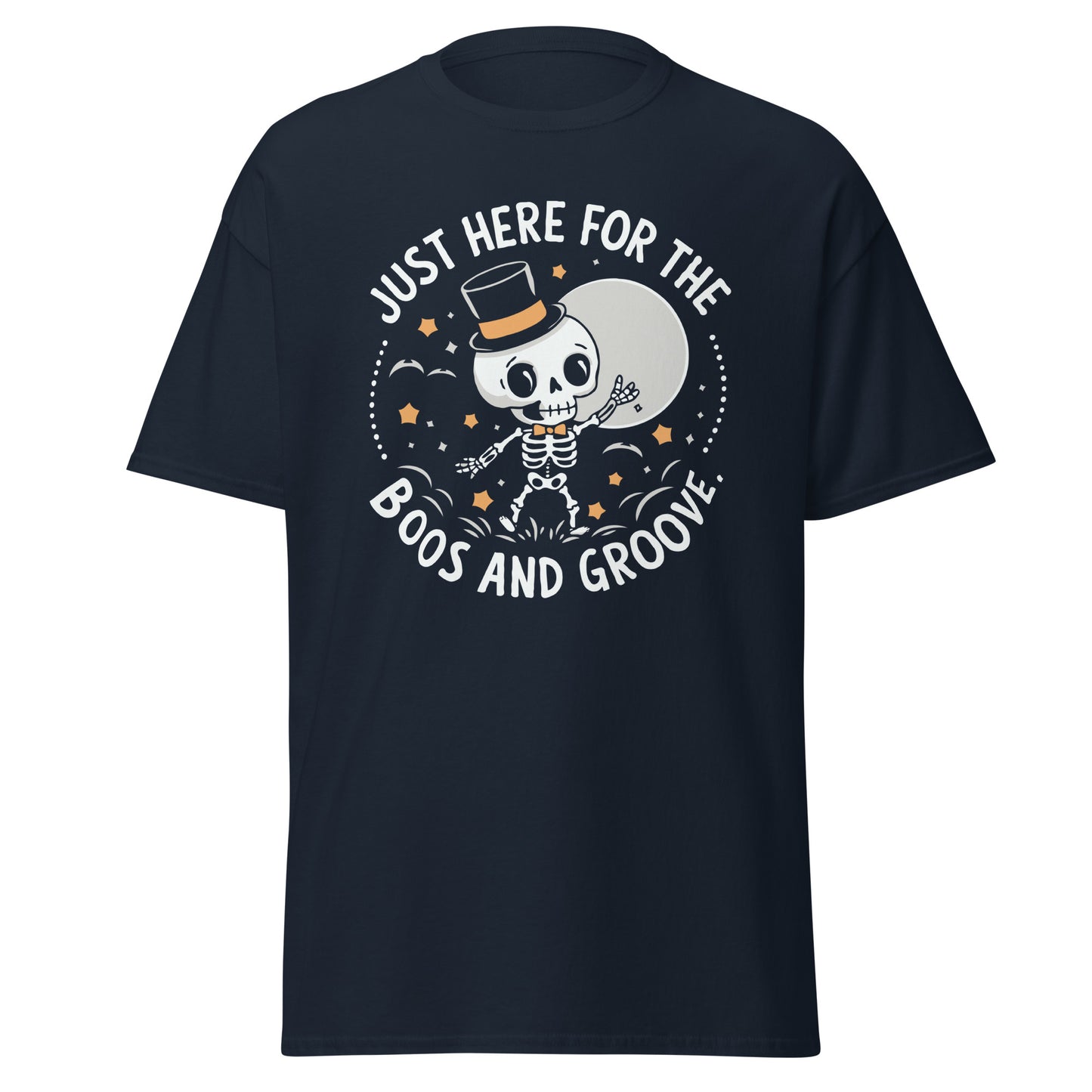 Unisex classic tee "Just Here For The Boos And Groove, Halloween Design"