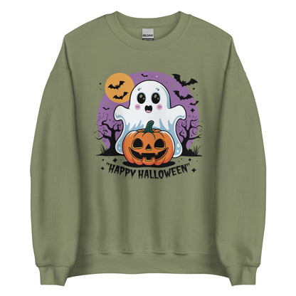 Unisex Sweatshirt "Cute Ghost, Happy Halloween"