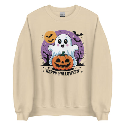 Unisex Sweatshirt "Cute Ghost, Happy Halloween"