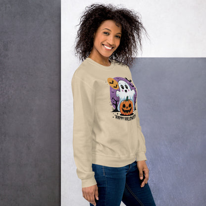 Unisex Sweatshirt "Cute Ghost, Happy Halloween"