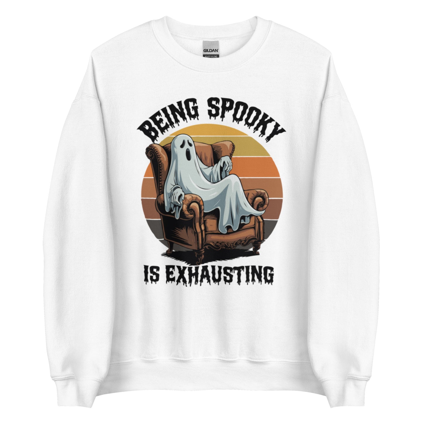 Unisex Sweatshirt "Being Spooky Is Exhausting"