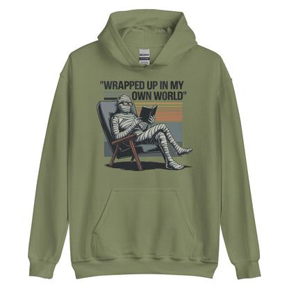 Unisex Hoodie "Wrapped Up In My Own World"