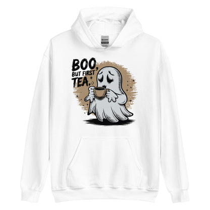 Unisex Hoodie "BOO, But First Tea"