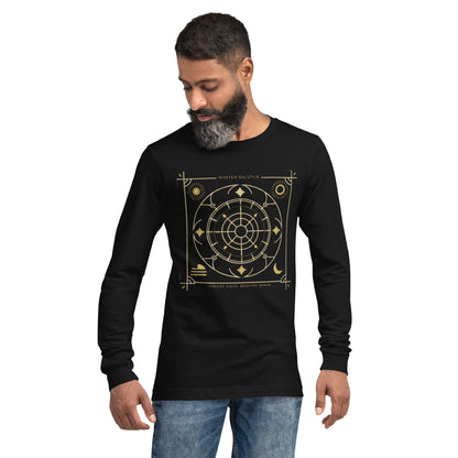 Unisex Langarm-T-Shirt „Wintersonnenwende“