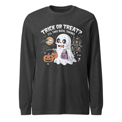 Unisex Long Sleeve Tee "Cute Trick Or Treats Halloween Design"