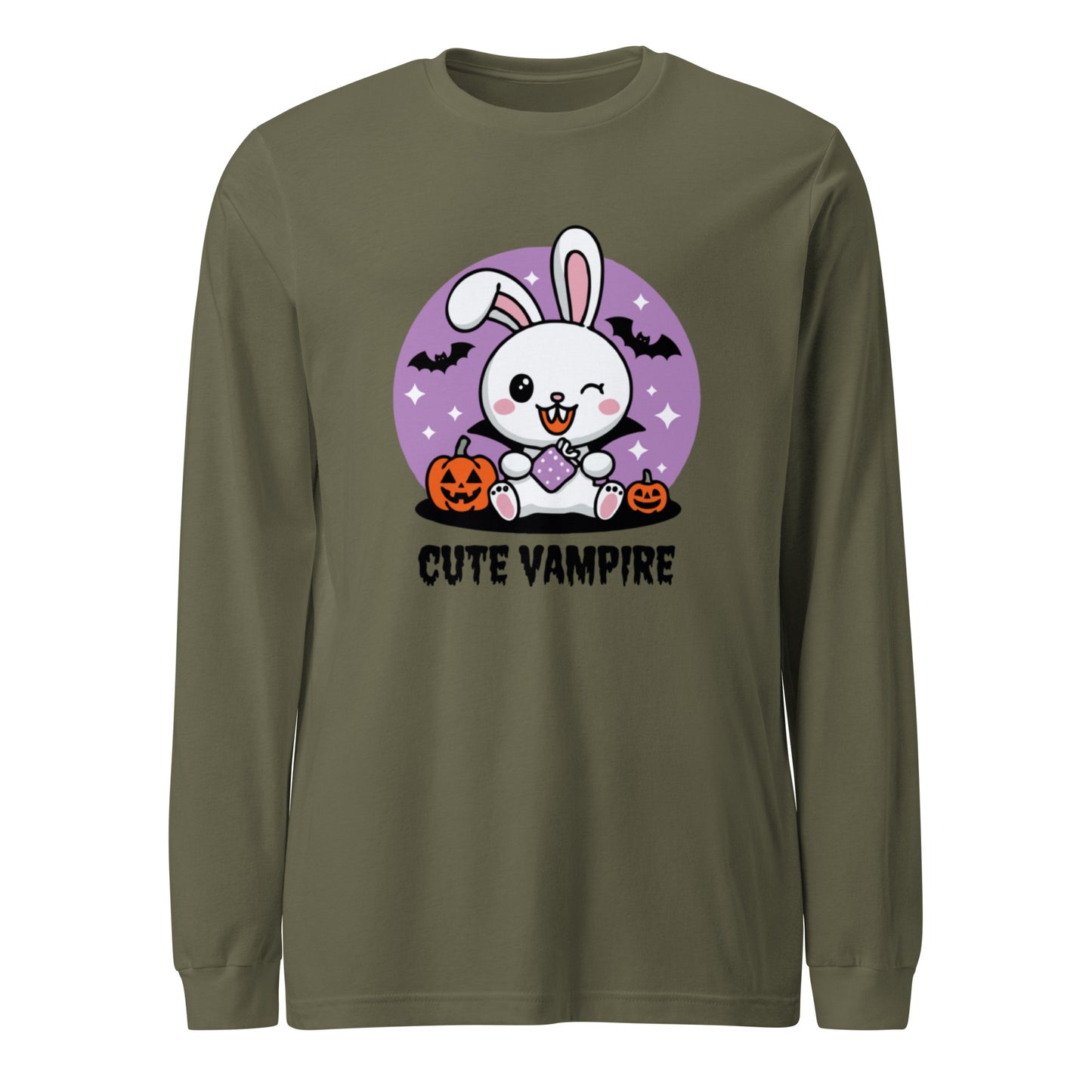 Unisex Long Sleeve Tee "Cute Vampire"