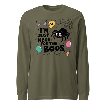 Unisex Long Sleeve Tee "I'm Just Here For The Boos"