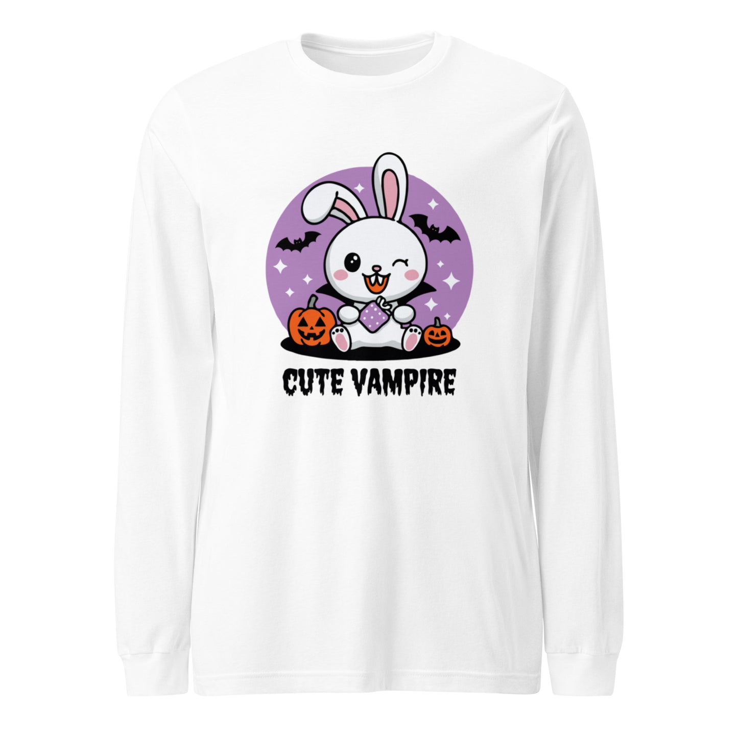 Unisex Long Sleeve Tee "Cute Vampire"