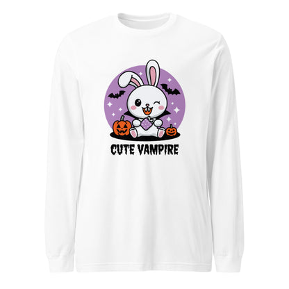 Unisex Long Sleeve Tee "Cute Vampire"