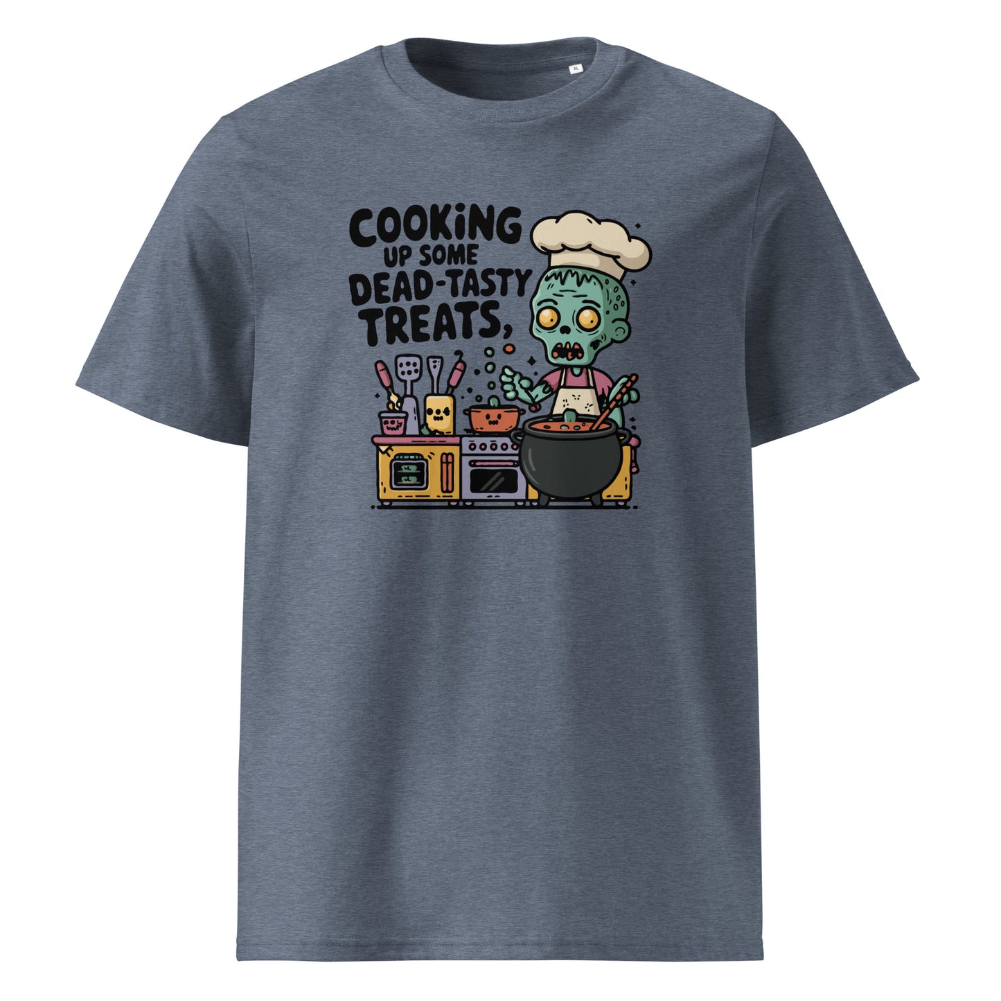 Unisex organic cotton t-shirt "Cooking up some dead-tasty treats"