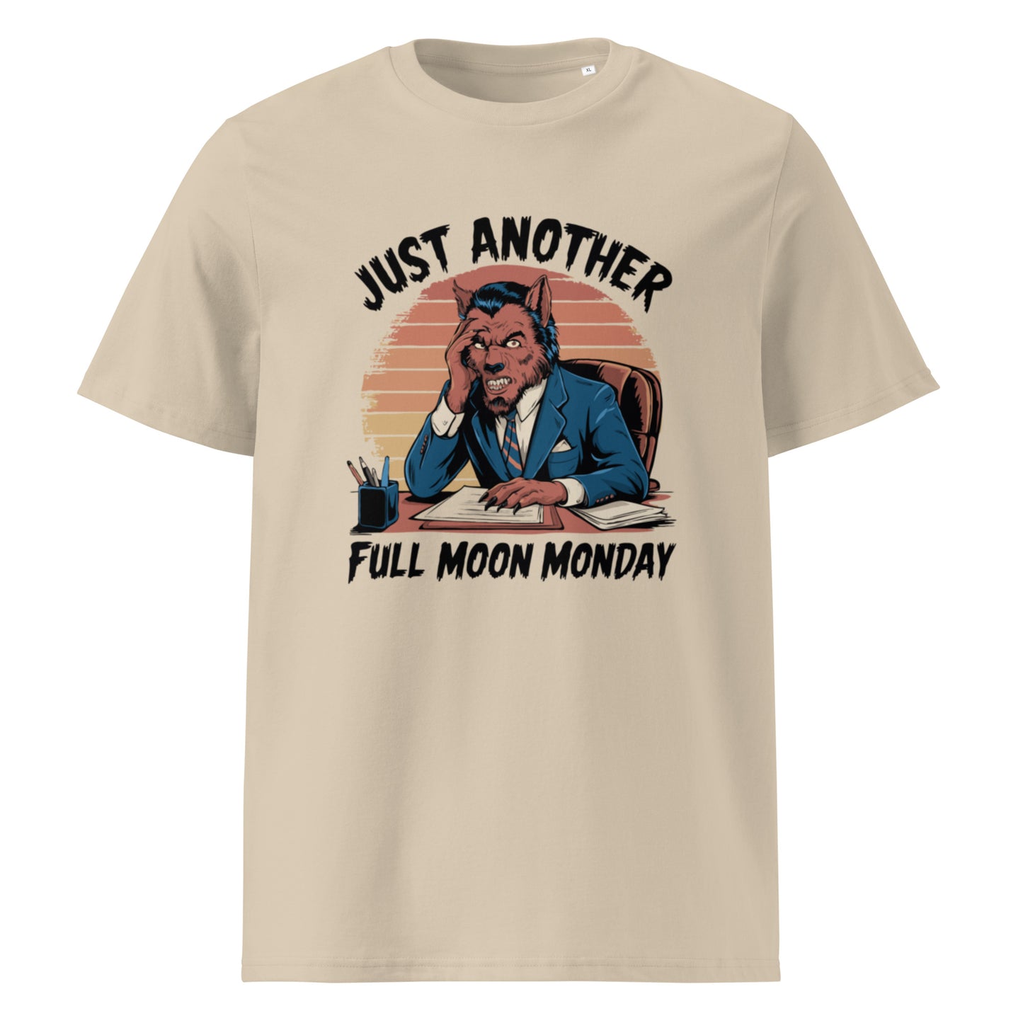 Unisex organic cotton t-shirt "Just Another Full Moon Monday"