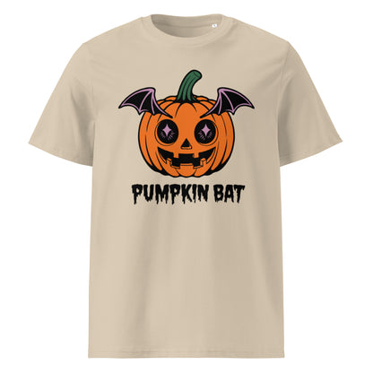 Unisex organic cotton t-shirt "Pumpkin Bat"