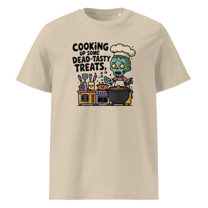 Unisex organic cotton t-shirt "Cooking up some dead-tasty treats"