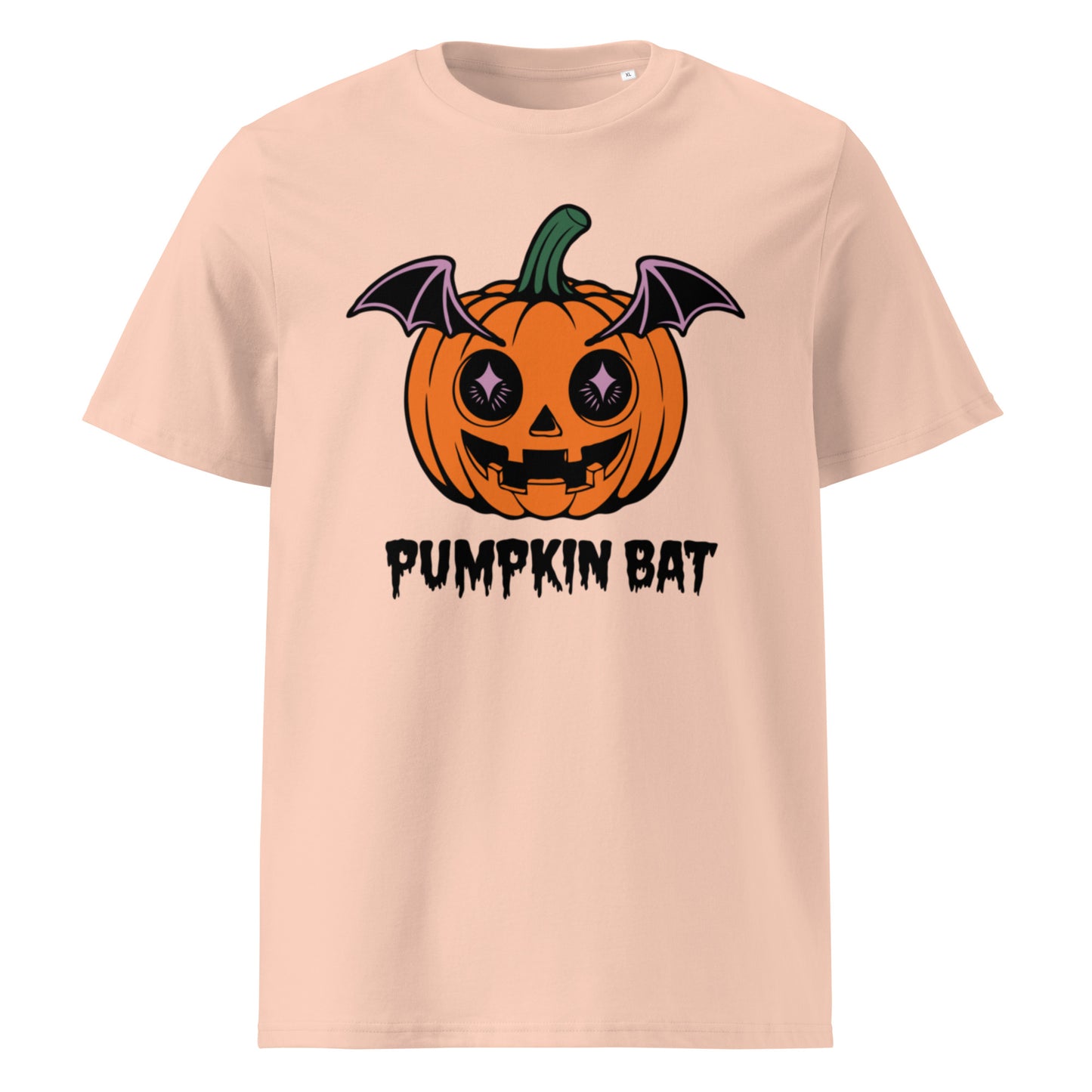 Unisex organic cotton t-shirt "Pumpkin Bat"