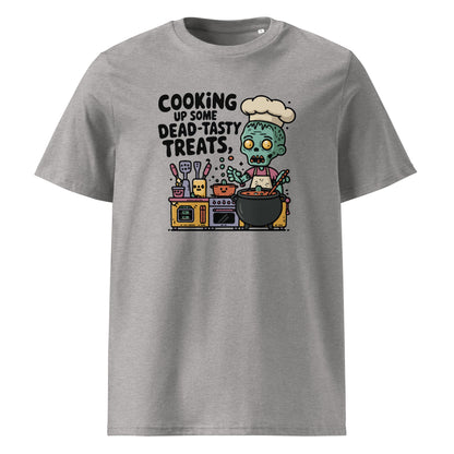 Unisex organic cotton t-shirt "Cooking up some dead-tasty treats"