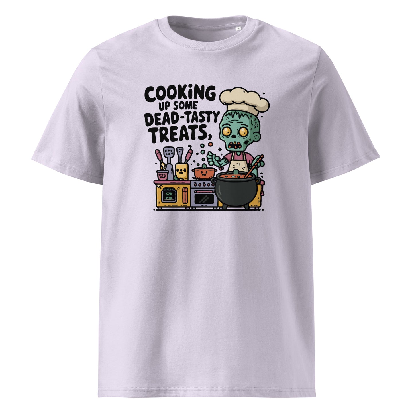 Unisex organic cotton t-shirt "Cooking up some dead-tasty treats"