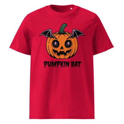 Unisex organic cotton t-shirt "Pumpkin Bat"