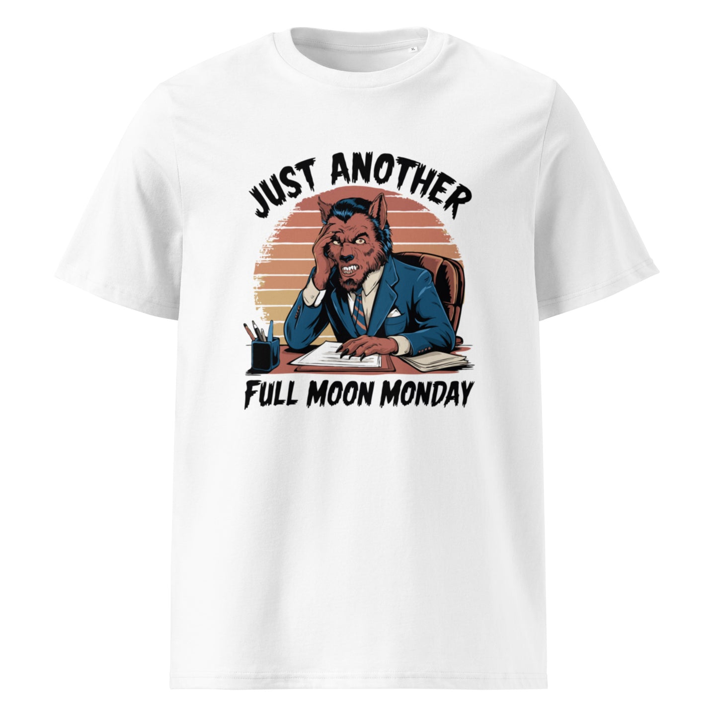 Unisex organic cotton t-shirt "Just Another Full Moon Monday"