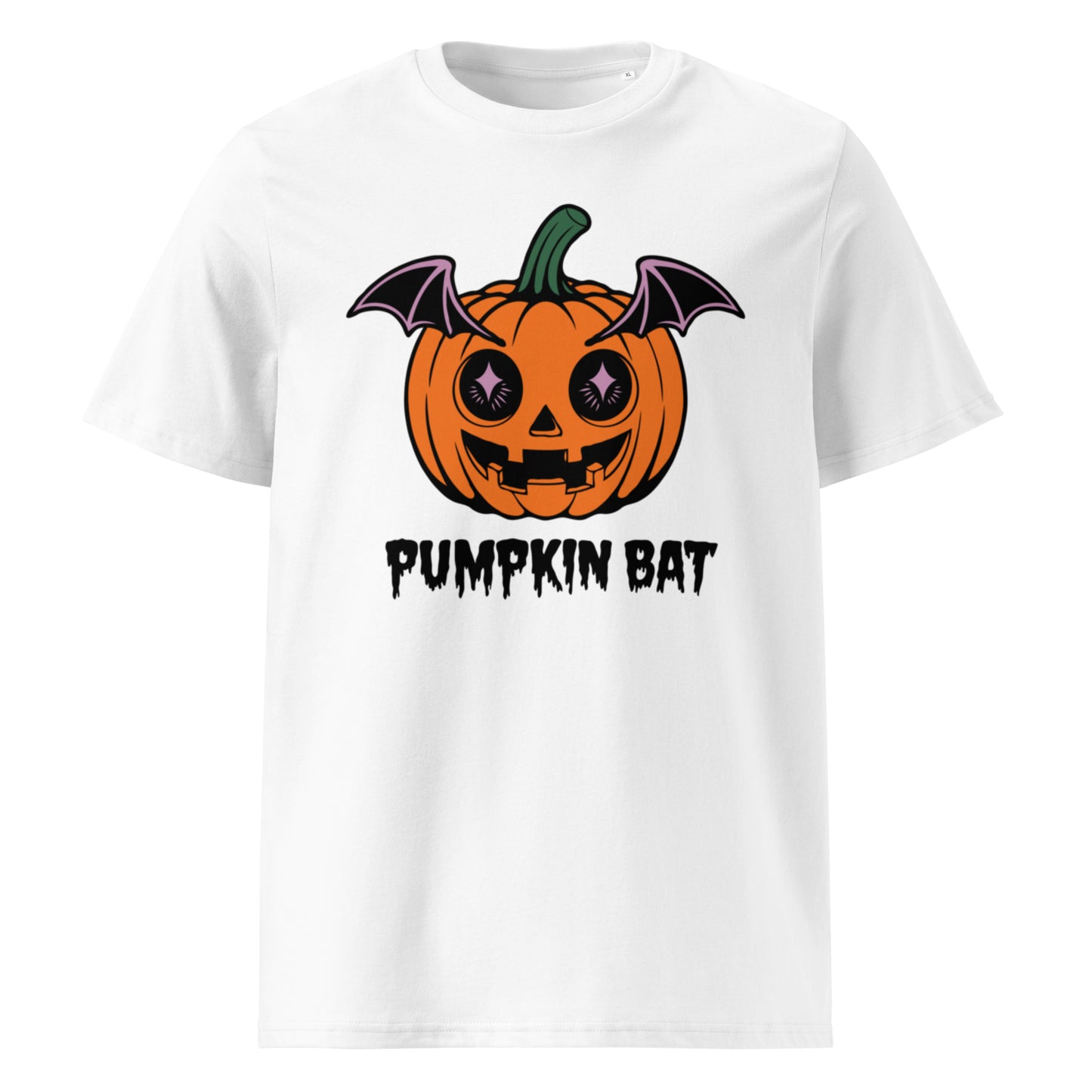 Unisex organic cotton t-shirt "Pumpkin Bat"