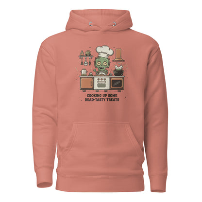 Unisex Premium Hoodie "Zombie Cooking Up Some Dead-Tasty Treats"