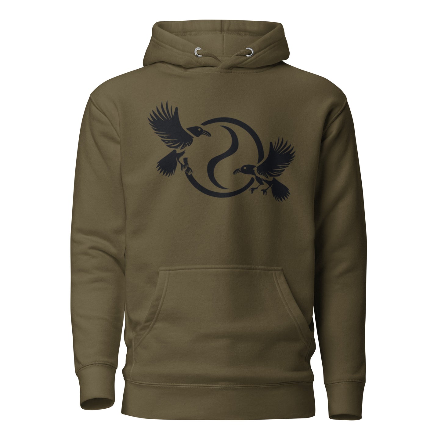 Unisex Premium Hoodie "Huginn and Muninn"