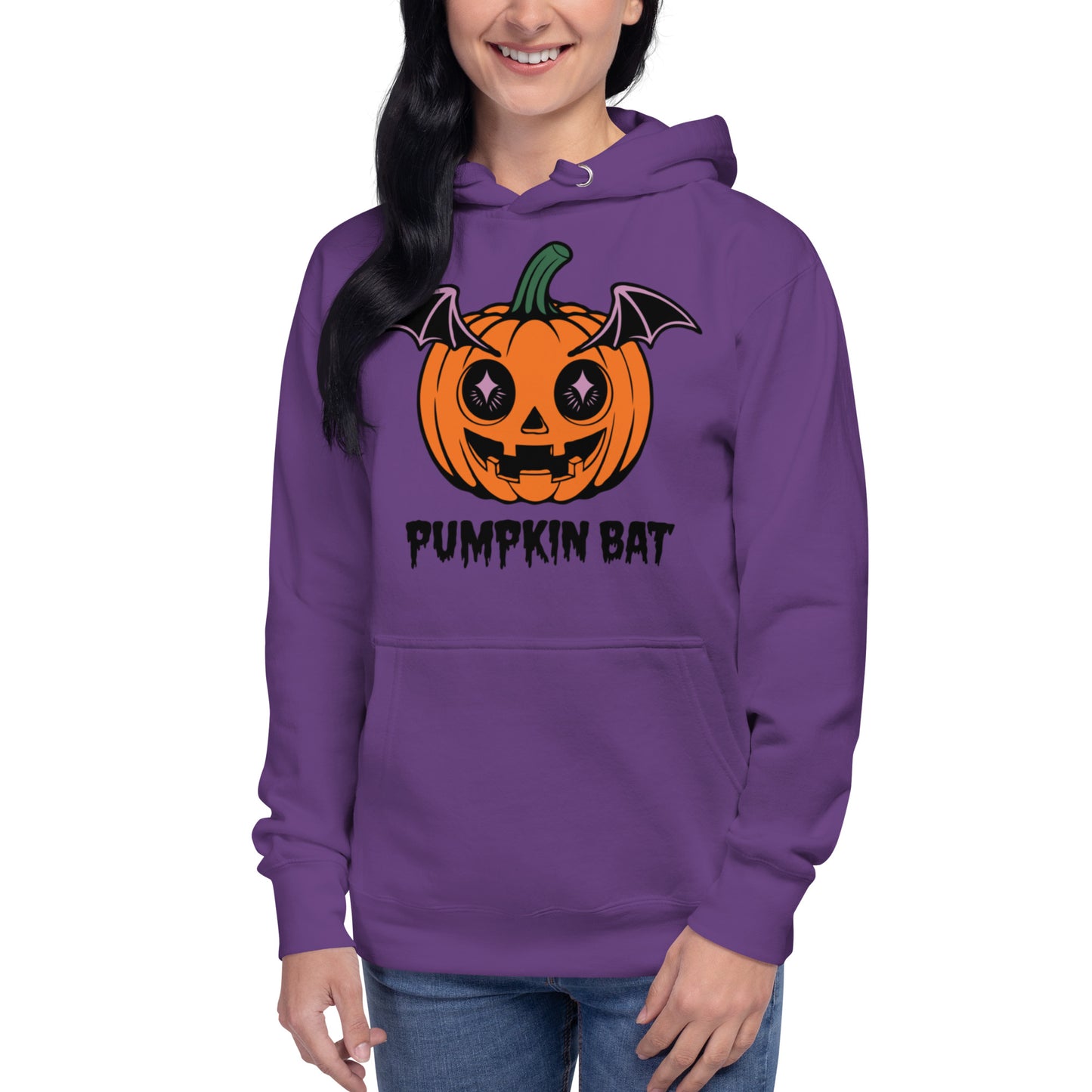 Unisex Premium Hoodie "Pumpkin Bat"