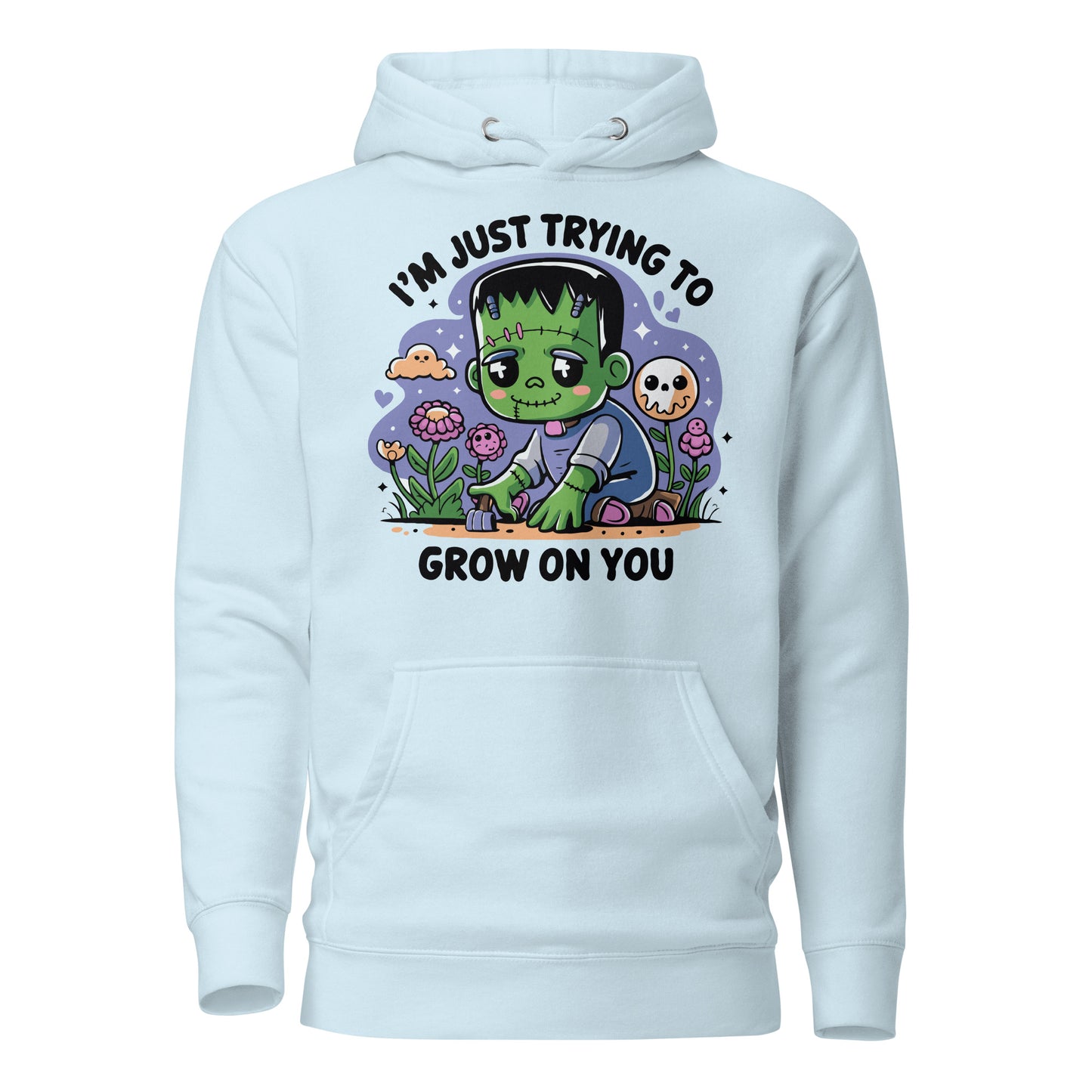 Unisex Premium Hoodie "I'm Just Trying To Grow On You. Cute halloween Design"