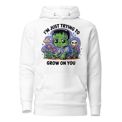 Unisex Premium Hoodie "I'm Just Trying To Grow On You. Cute halloween Design"