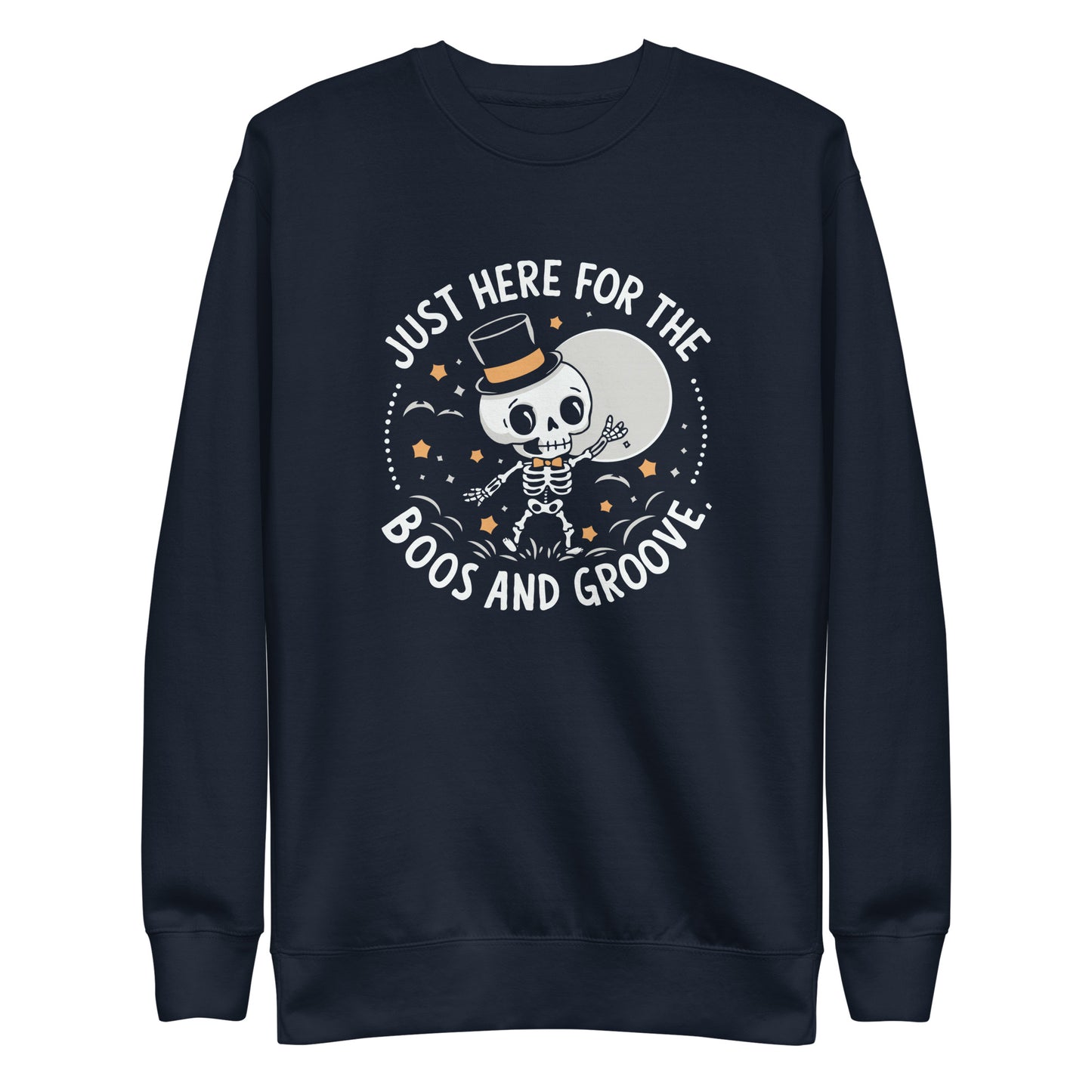 Unisex Premium Sweatshirt "Just Here For The Boos And Groove, Halloween Design"