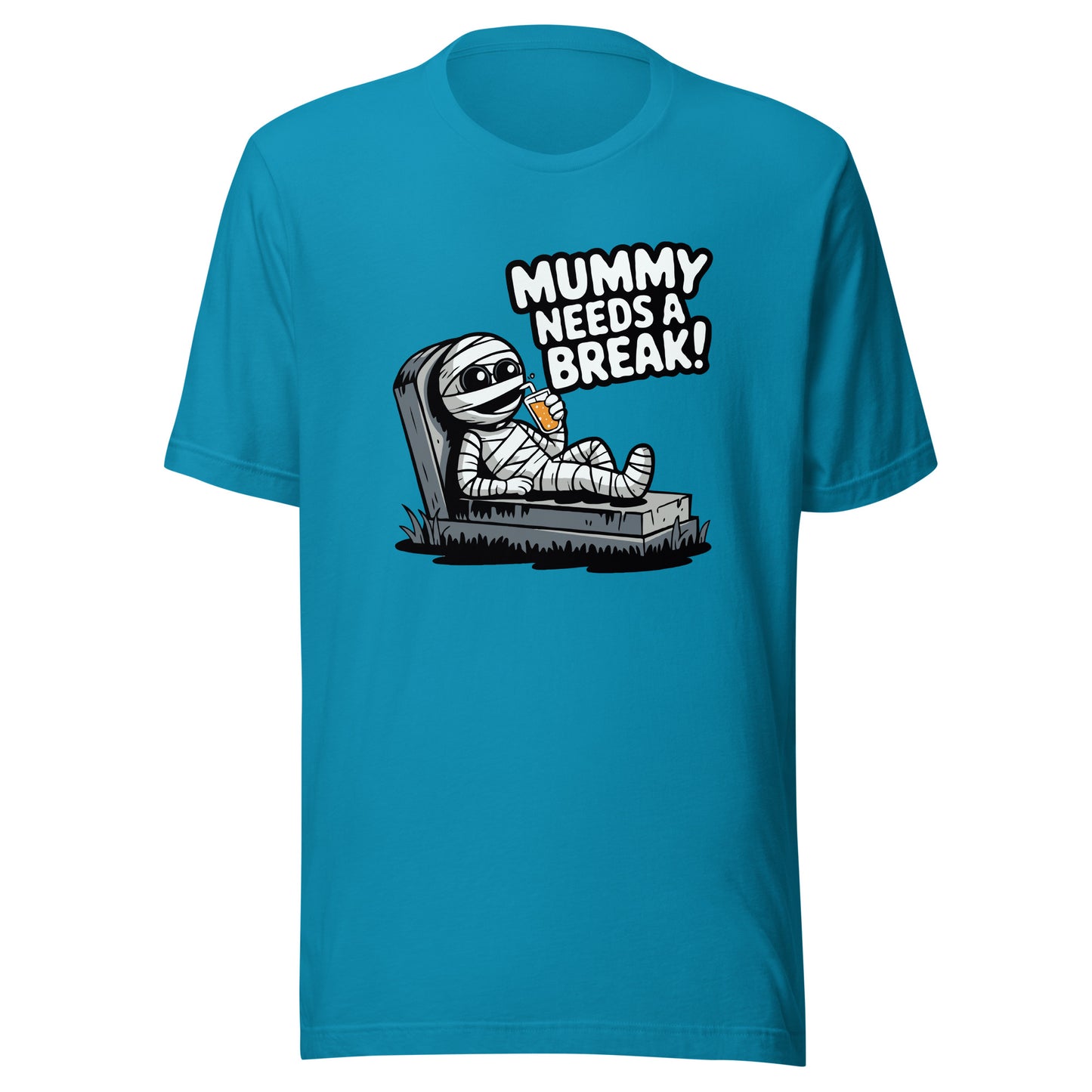 Unisex t-shirt "Mummy Needs A Break! Kawaii Halloween Design"