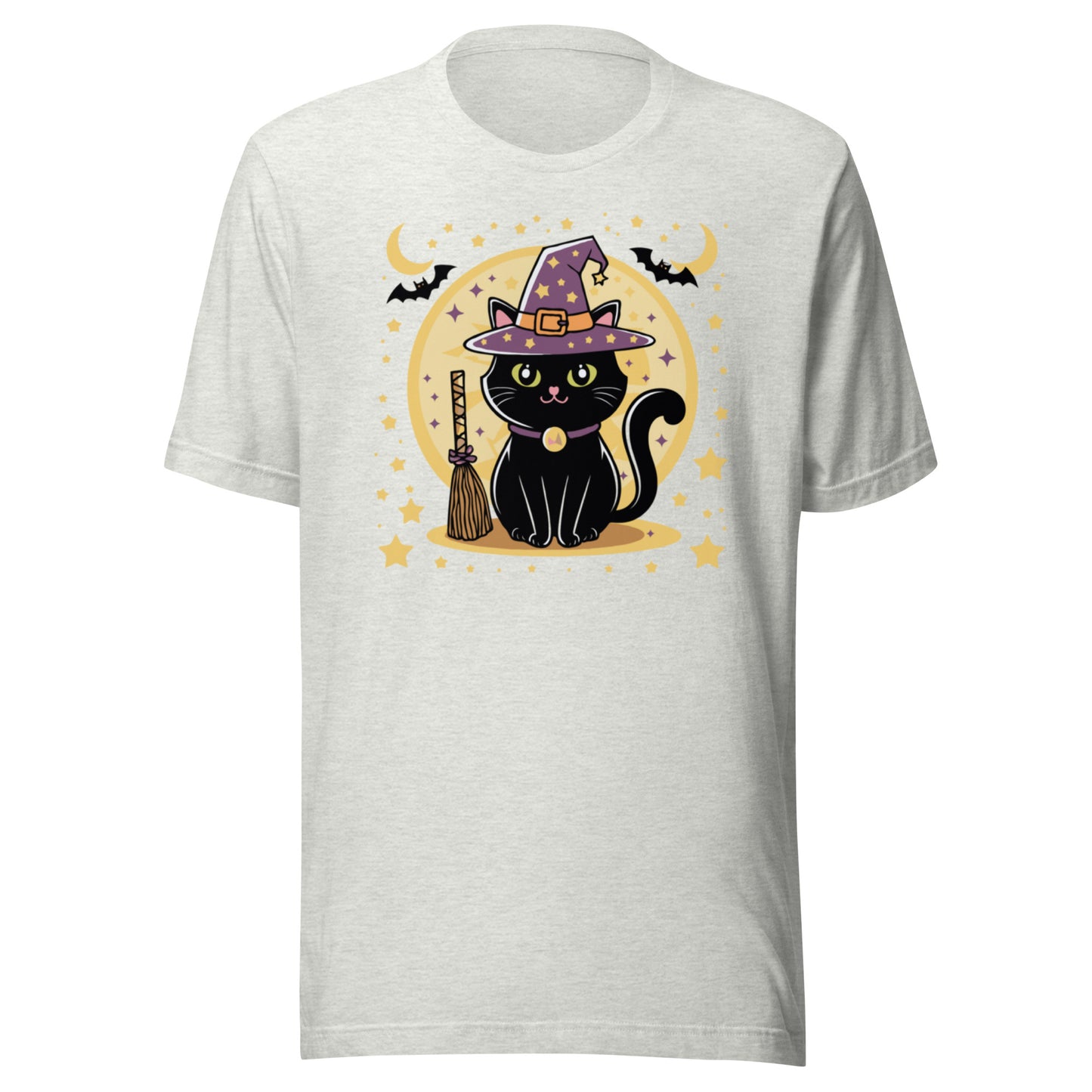 Unisex t-shirt "Adorable Black Cat Witch"