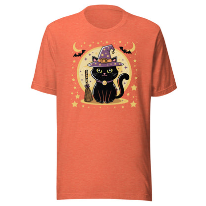 Unisex t-shirt "Adorable Black Cat Witch"