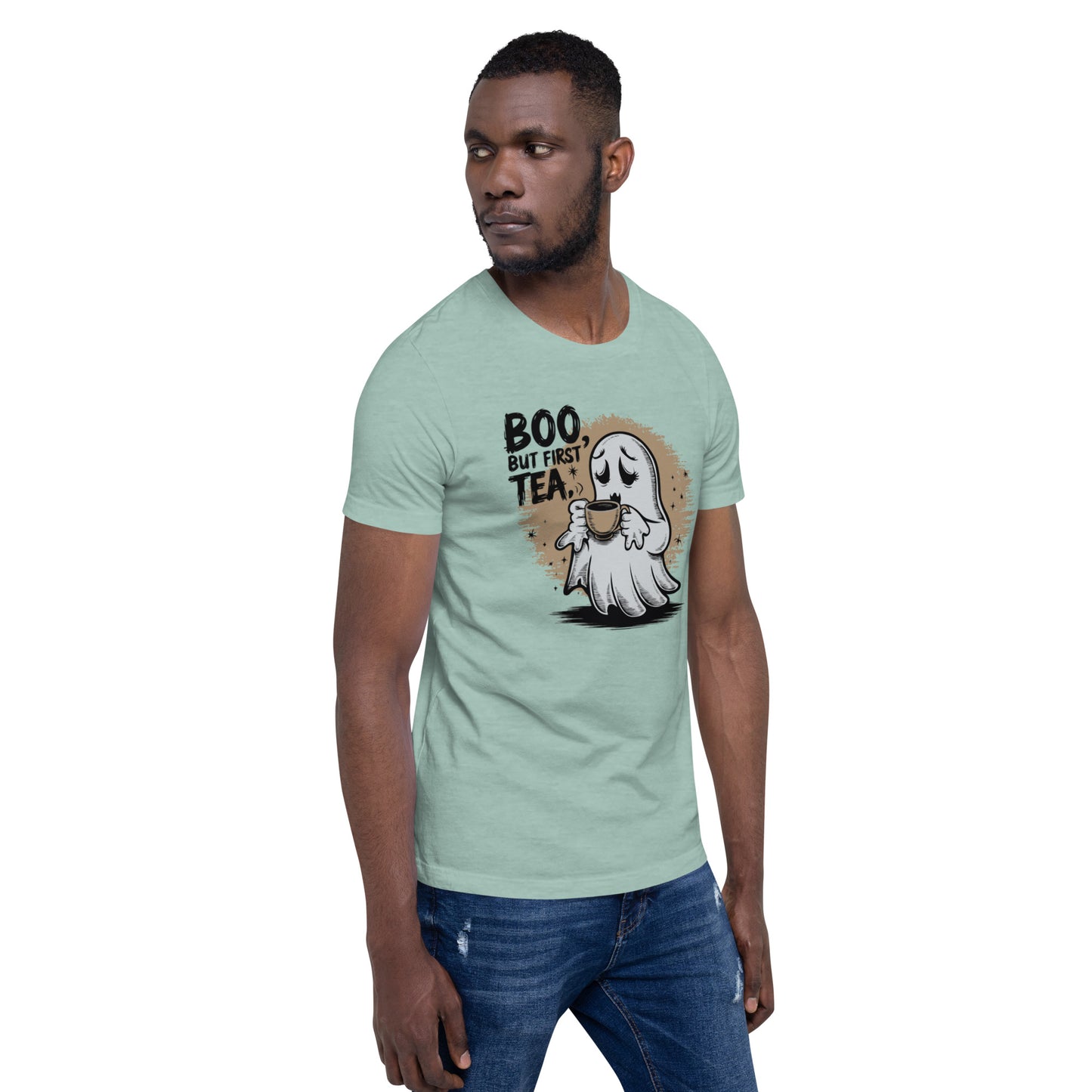 Unisex t-shirt "BOO, But First Tea"