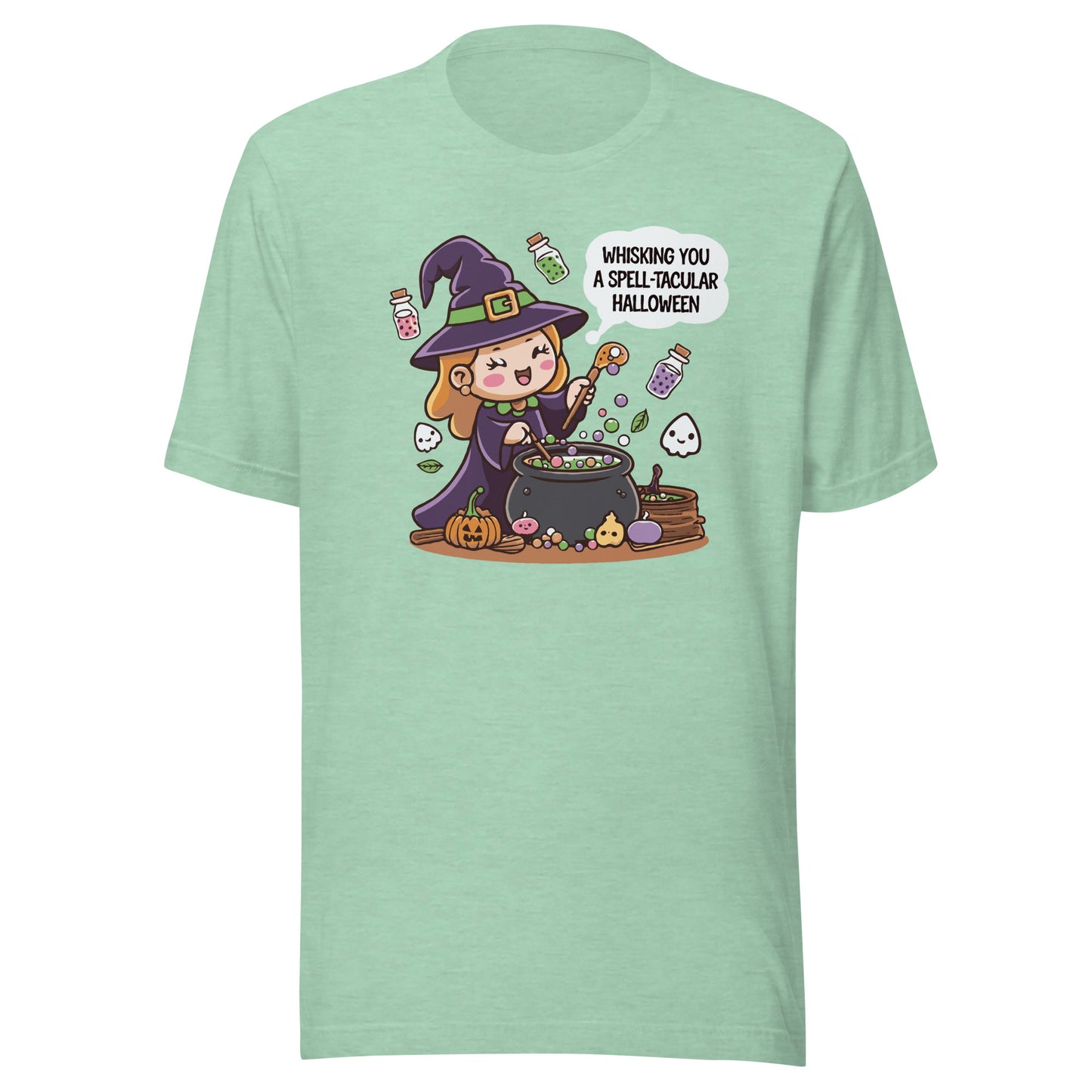 Unisex t-shirt "whisking you a spell-tacular halloween"