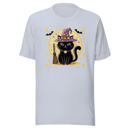 Unisex t-shirt "Adorable Black Cat Witch"