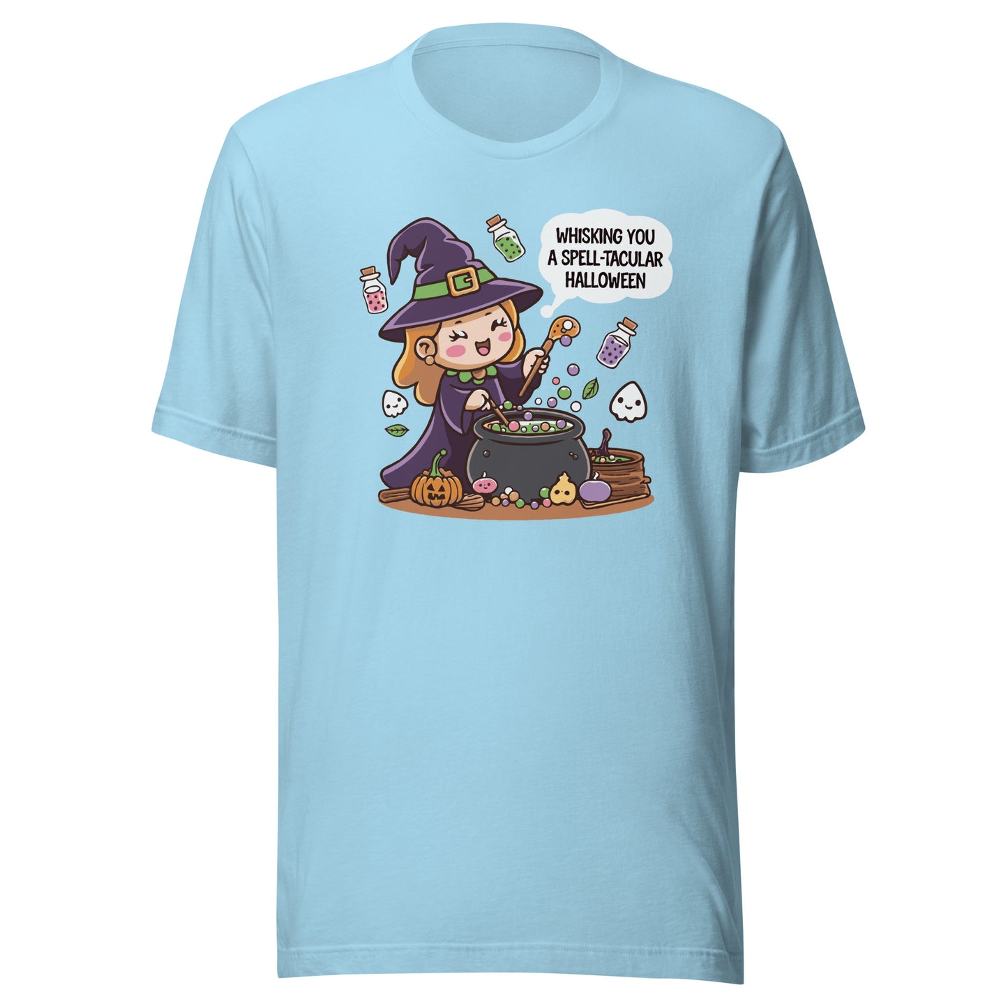 Unisex t-shirt "whisking you a spell-tacular halloween"