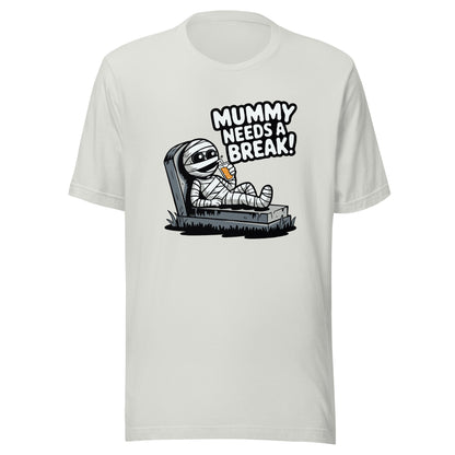 Unisex t-shirt "Mummy Needs A Break! Kawaii Halloween Design"