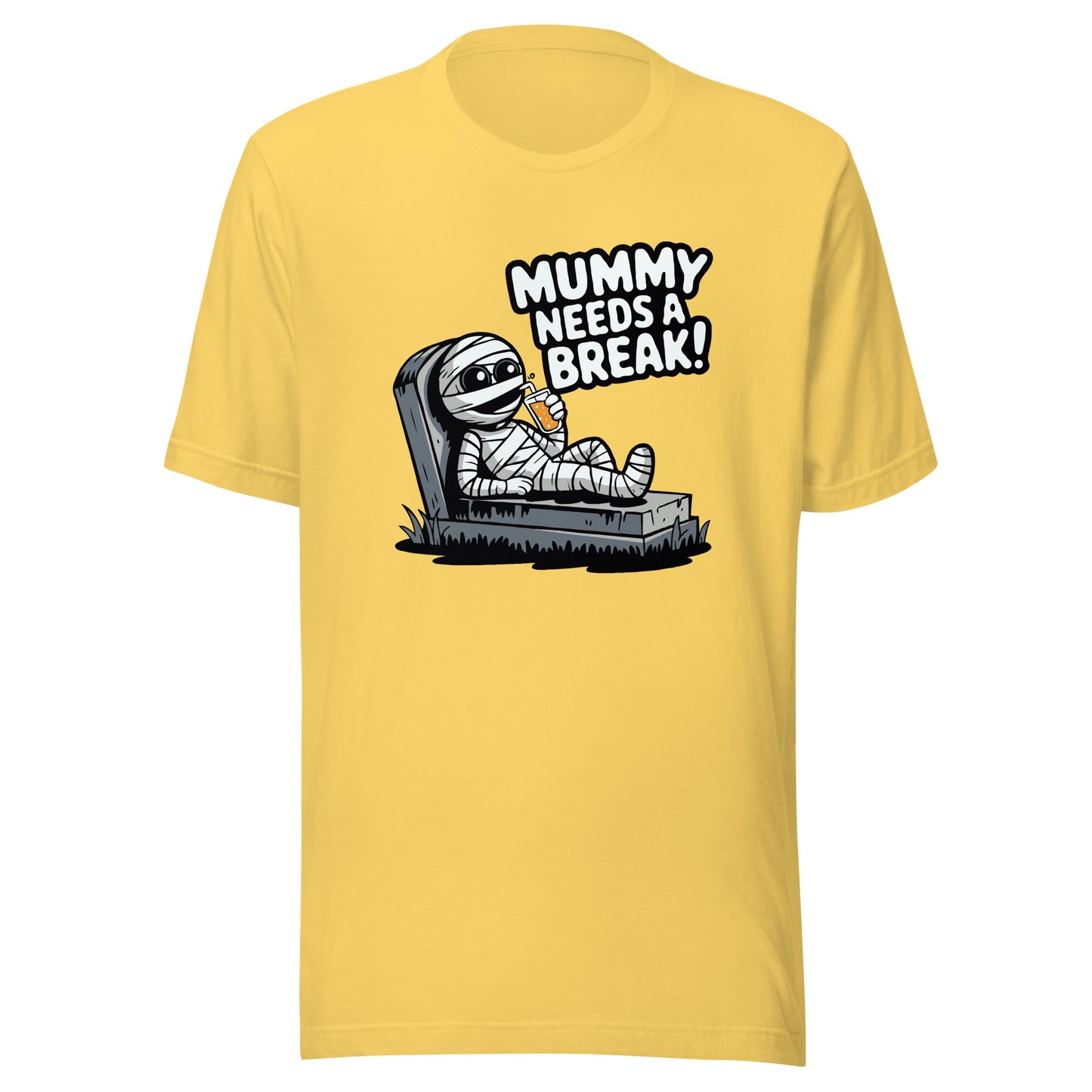 Unisex t-shirt "Mummy Needs A Break! Kawaii Halloween Design"